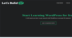 Desktop Screenshot of letsbuildwp.com
