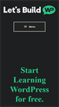 Mobile Screenshot of letsbuildwp.com